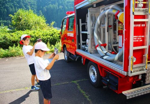 ３年　消防団について学ぶ