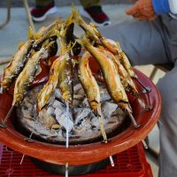 ５・６年　鮎を食す会